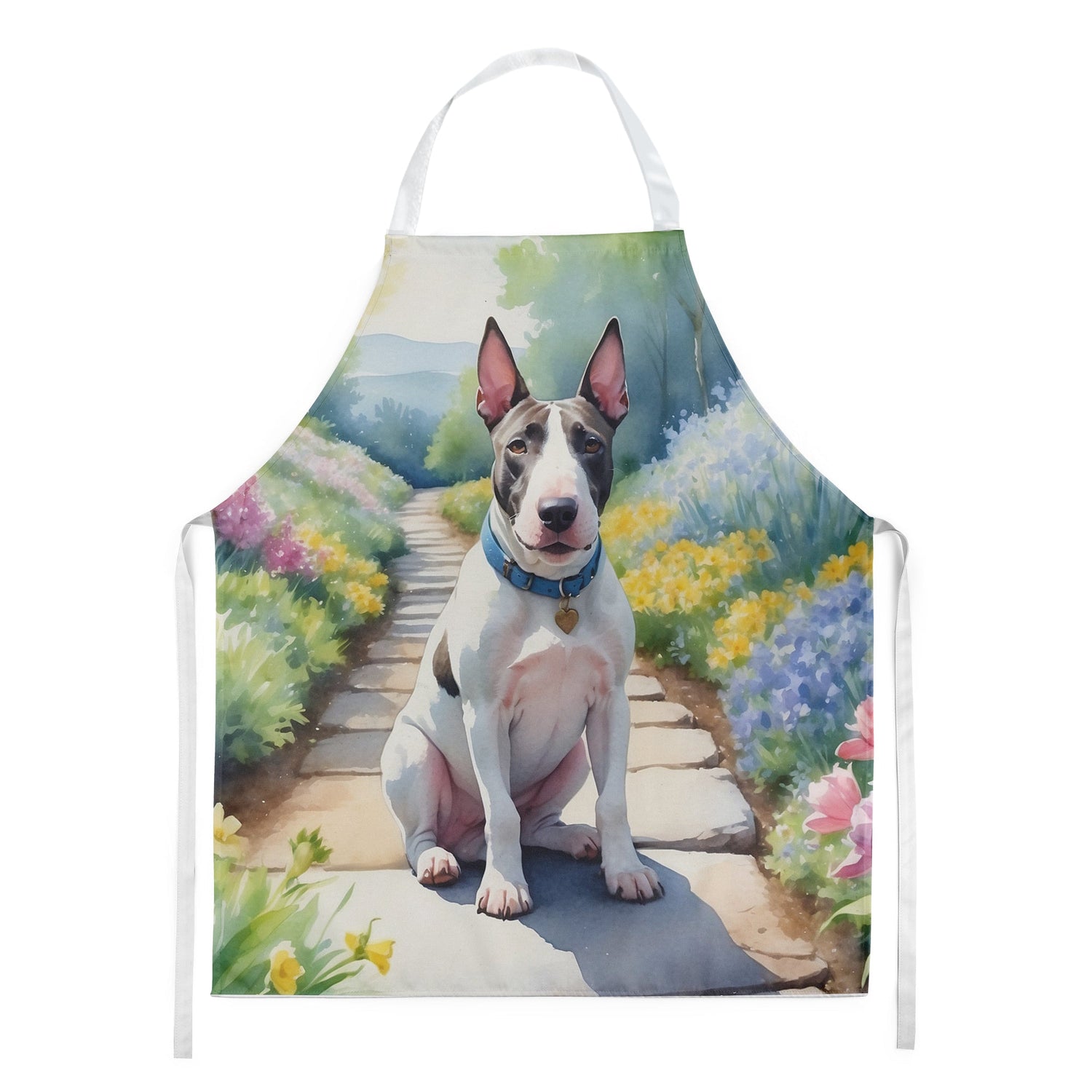Bull Terrier Spring Path Apron 2Luckey