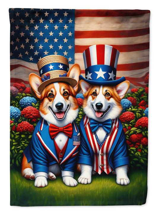 All American Corgi Garden Flag 2Luckey