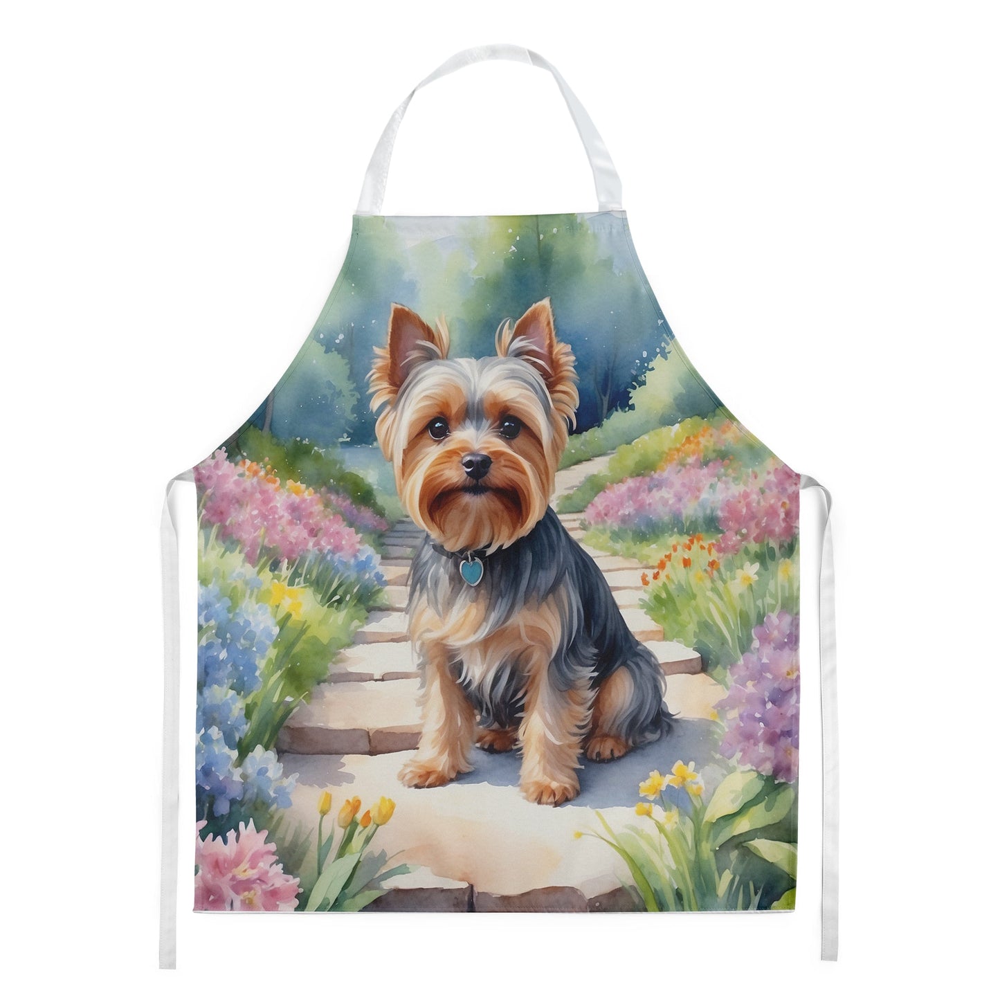 Yorkshire Terrier Spring Path Apron 2Luckey