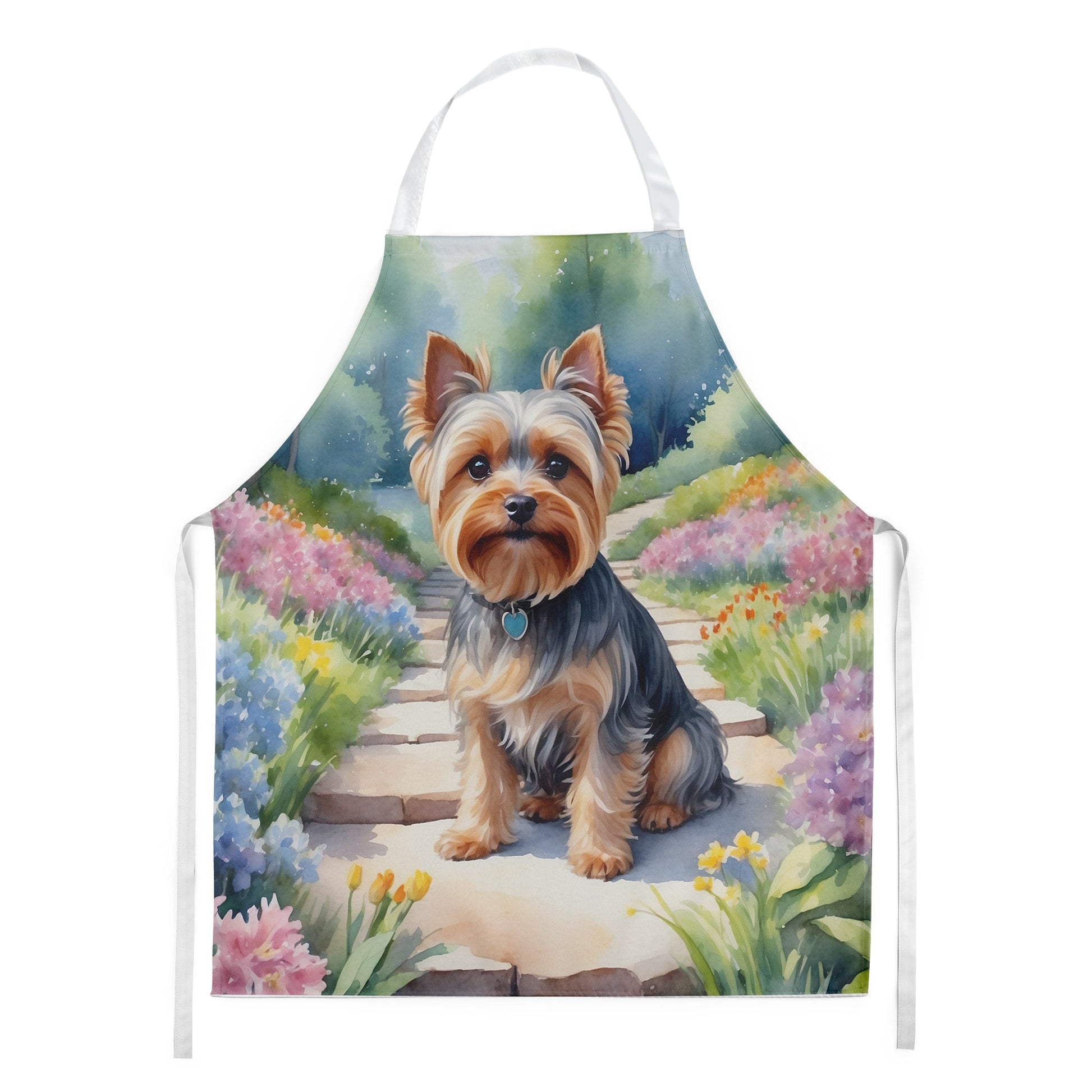 Yorkshire Terrier Spring Path Apron 2Luckey