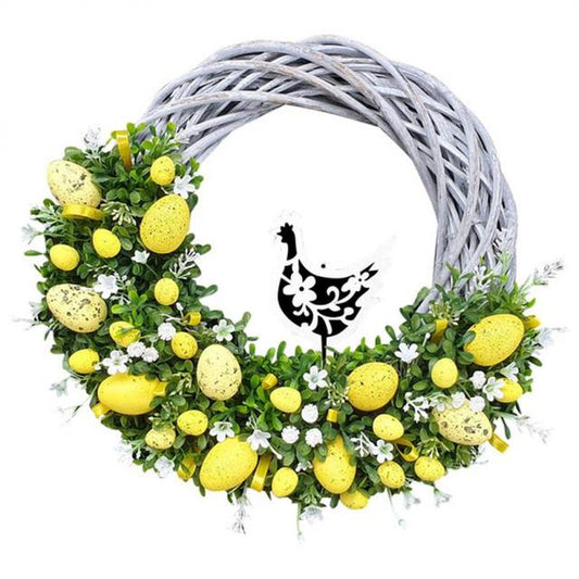 Easter Bunny Wreath Home Decoration Prop 2Luckey